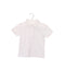 A White Short Sleeve Polos from Bout'Chou in size 3-6M for boy. (Front View)