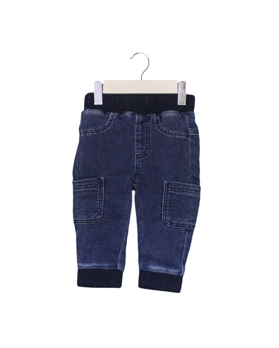 A Blue Jeggings from Seed in size 6-12M for boy. (Front View)
