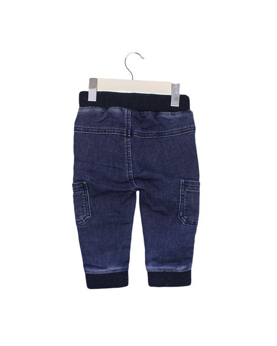 A Blue Jeggings from Seed in size 6-12M for boy. (Back View)