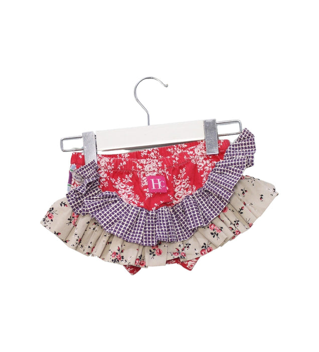 A Red Bloomers from Hilly Chrisp in size 12-18M for girl. (Back View)