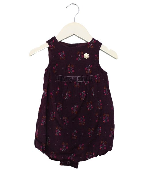 A Red Sleeveless Bodysuits from Sergent Major in size 6-12M for girl. (Front View)