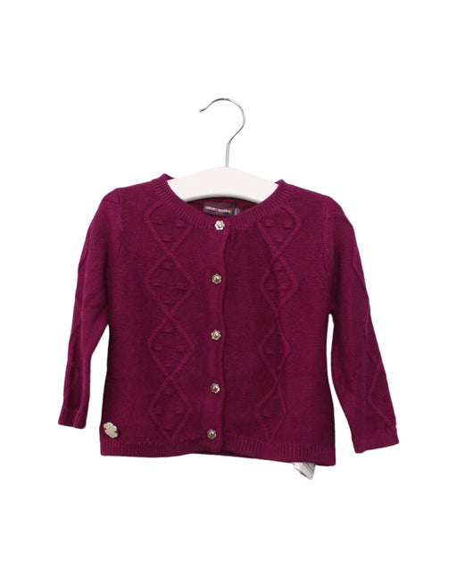 A Red Cardigans from Sergent Major in size 6-12M for girl. (Front View)