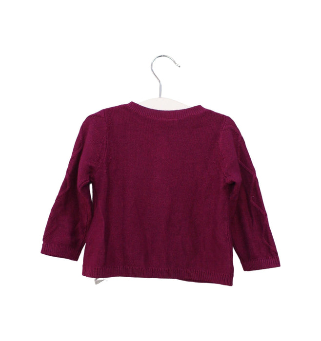 A Red Cardigans from Sergent Major in size 6-12M for girl. (Back View)