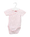 A Pink Short Sleeve Bodysuits from DPAM in size 3-6M for girl. (Front View)