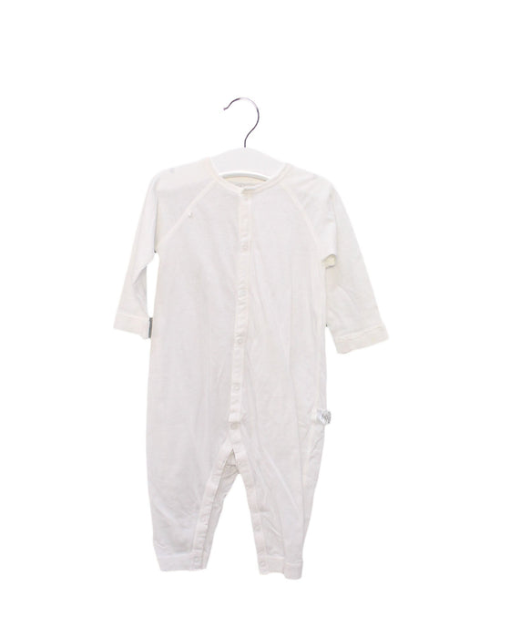 A White Long Sleeve Jumpsuits from Mides in size 6-12M for girl. (Front View)