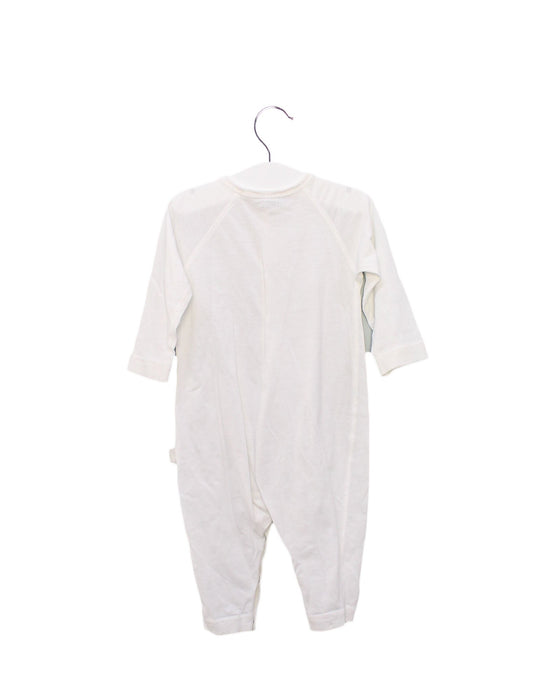 A White Long Sleeve Jumpsuits from Mides in size 6-12M for girl. (Back View)