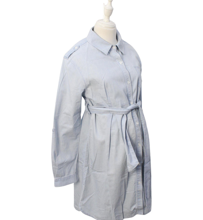 A Blue Long Sleeve Dresses from Seraphine in size M for maternity. (Front View)