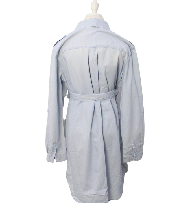 A Blue Long Sleeve Dresses from Seraphine in size M for maternity. (Back View)