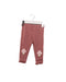 A Pink Leggings from Purebaby in size 3-6M for girl. (Front View)