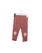 A Pink Leggings from Purebaby in size 3-6M for girl. (Front View)
