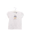 A White Short Sleeve Tops from Janie & Jack in size 2T for girl. (Front View)