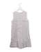 A Grey Sleeveless Dresses from Cyrillus in size 7Y for girl. (Back View)