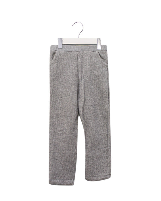 A Grey Sweatpants from Bonpoint in size 4T for girl. (Front View)