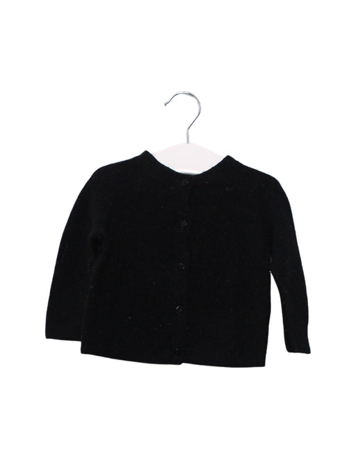 A Black Cardigans from Bonpoint in size 6-12M for girl. (Front View)