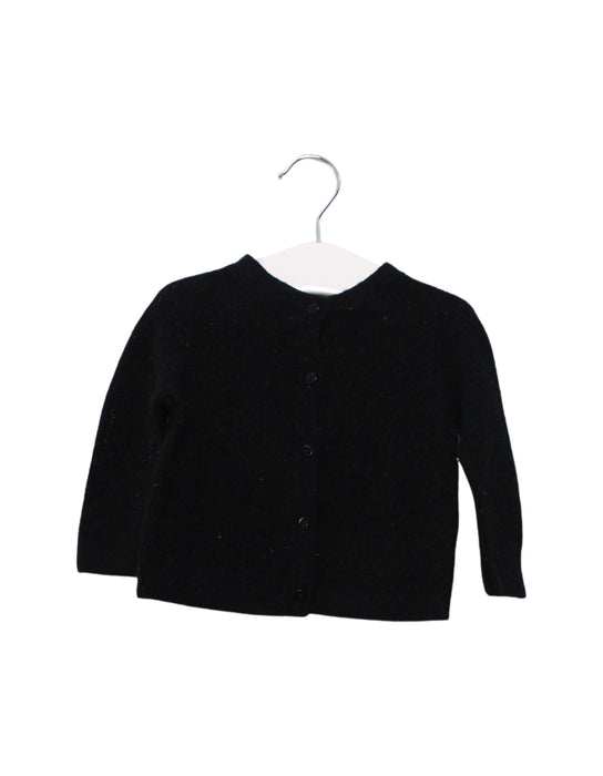 A Black Cardigans from Bonpoint in size 6-12M for girl. (Front View)
