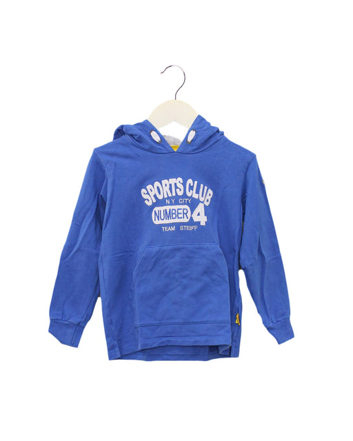 A Blue Sweatshirts from Steiff in size 3T for boy. (Front View)