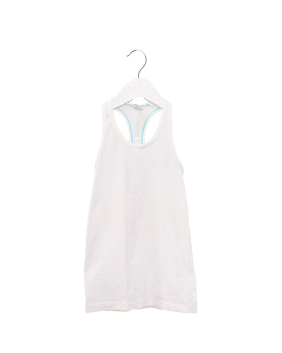 A White Sleeveless Tops from Ivivva in size 6T for girl. (Front View)