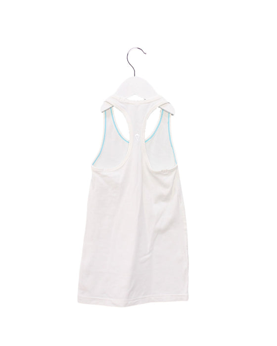 A White Sleeveless Tops from Ivivva in size 6T for girl. (Back View)