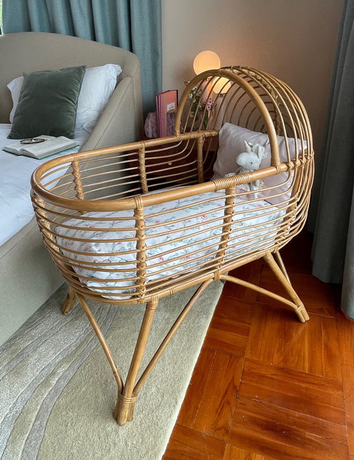 A Brown Cots & Cribs from Custom Made in size Newborn for neutral. (Front View)