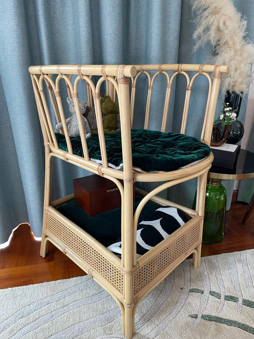 A Brown Cots & Cribs from Custom Made in size Newborn for neutral. (Front View)
