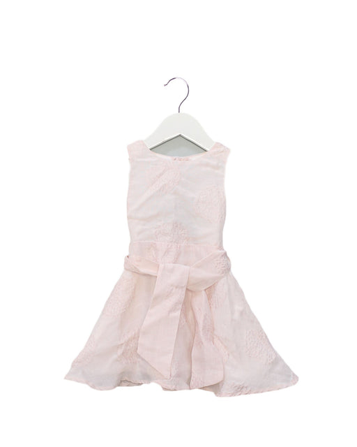 A Pink Sleeveless Dresses from Seed in size 2T for girl. (Front View)
