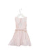 A Pink Sleeveless Dresses from Seed in size 2T for girl. (Back View)