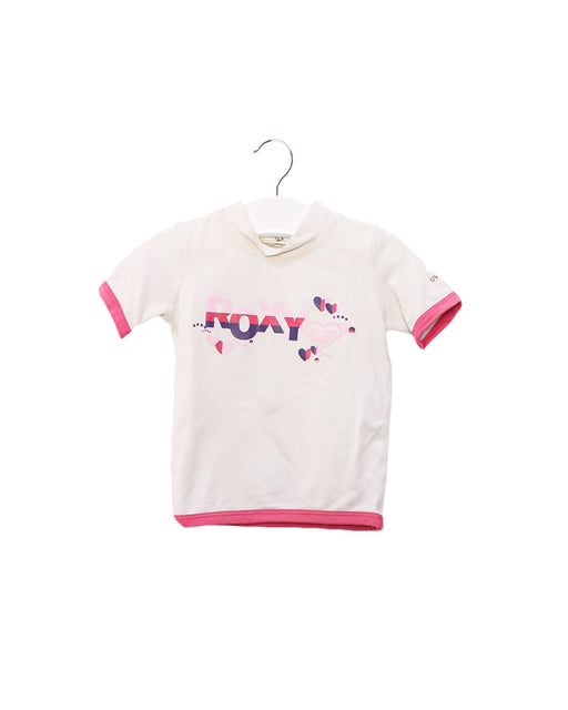 A Ivory Rash Guards from Roxy in size 0-3M for girl. (Front View)