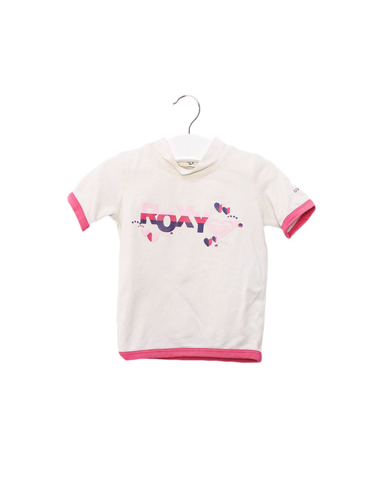 A Ivory Rash Guards from Roxy in size 0-3M for girl. (Front View)