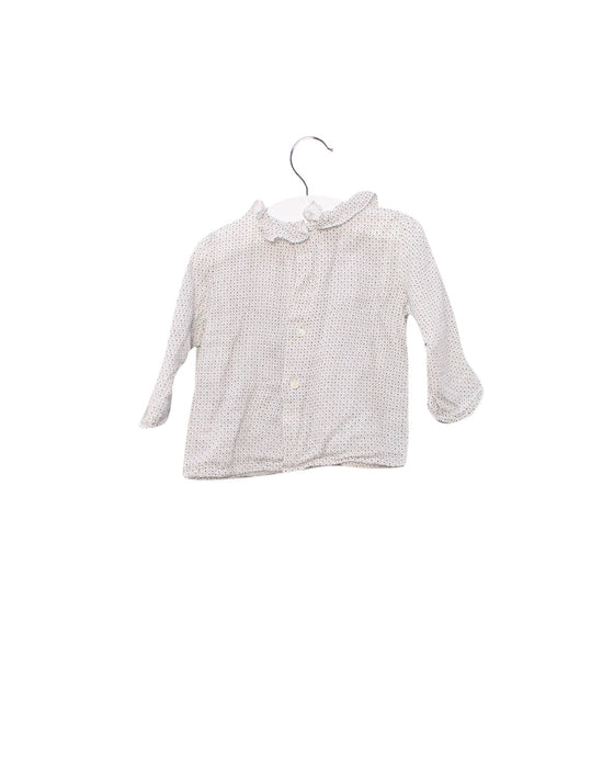 A Grey Long Sleeve Tops from Bonpoint in size 3-6M for girl. (Back View)