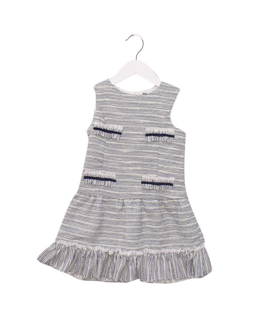 A Navy Sleeveless Dresses from Nicholas & Bears in size 4T for girl. (Front View)