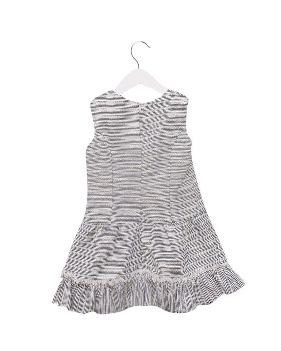 A Navy Sleeveless Dresses from Nicholas & Bears in size 4T for girl. (Back View)