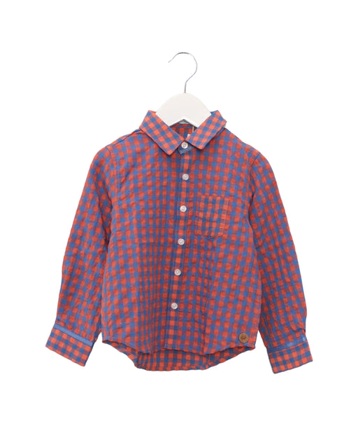 A Blue Shirts from Fenja Fame in size 3T for boy. (Front View)