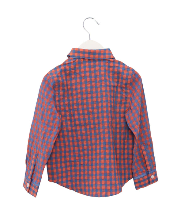 A Blue Shirts from Fenja Fame in size 3T for boy. (Back View)