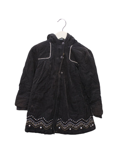 A Brown Puffer/Quilted Coats & Outerwear from Vertbaudet in size 5T for girl. (Front View)