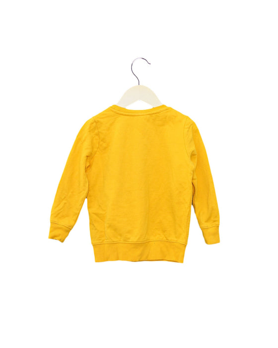 A Yellow Crewneck Sweatshirts from Seed in size 3T for girl. (Back View)