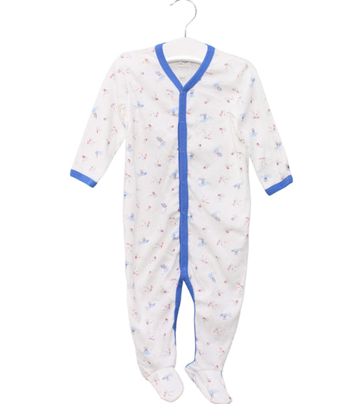 A White Jumpsuits from Petit Bateau in size 6-12M for boy. (Front View)