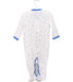 A White Jumpsuits from Petit Bateau in size 6-12M for boy. (Back View)
