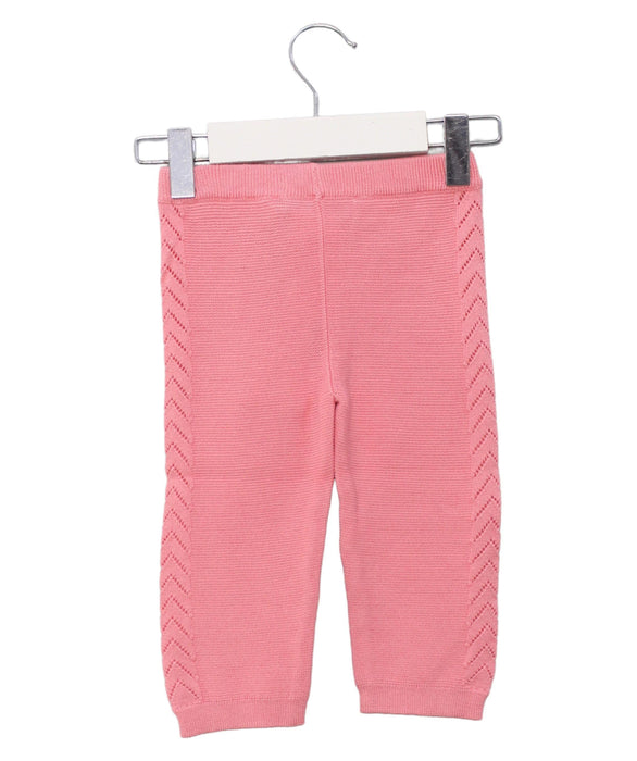 A Pink Sweatpants from Tartine et Chocolat in size 6-12M for girl. (Back View)