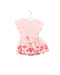 A Pink Short Sleeve Dresses from Lanvin Petite in size 3-6M for girl. (Front View)