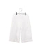 A White Casual Pants from I Pinco Pallino in size 6T for girl. (Front View)