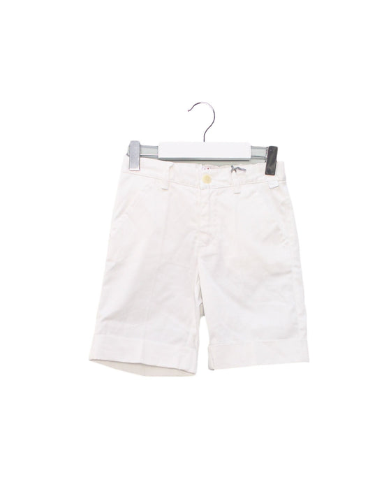 A White Shorts from Il Gufo in size 6T for boy. (Front View)