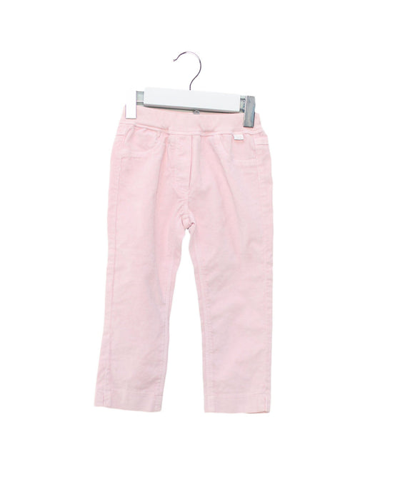 A Pink Casual Pants from Il Gufo in size 2T for girl. (Front View)