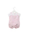 A Pink Rompers from Il Gufo in size 0-3M for girl. (Back View)