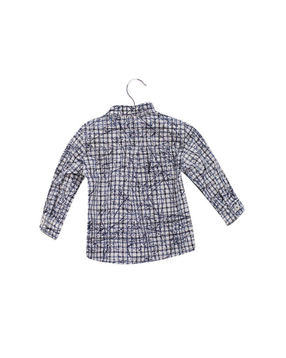 A Blue Shirts from Jean Bourget in size 3-6M for boy. (Back View)
