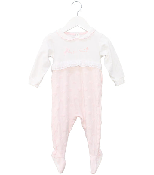 A Pink Onesies from Chicco in size 6-12M for girl. (Front View)