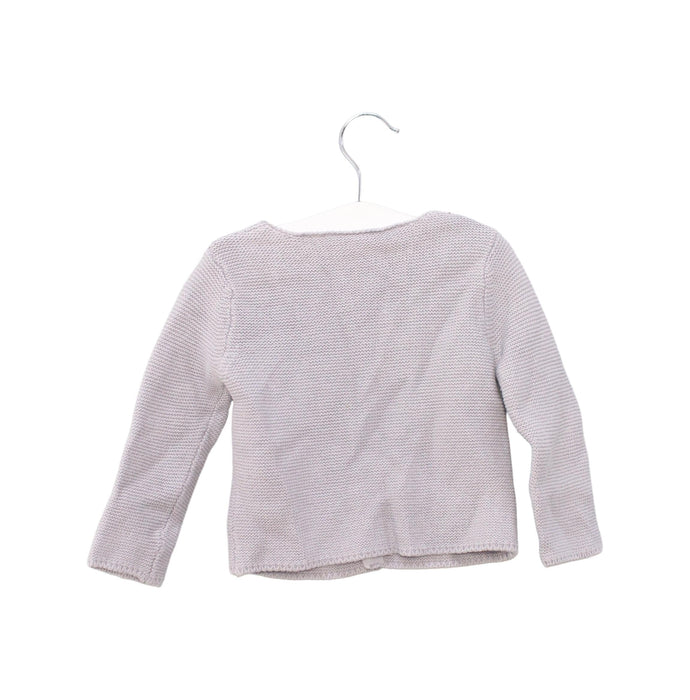 A Grey Cardigans from Jacadi in size 6-12M for girl. (Back View)