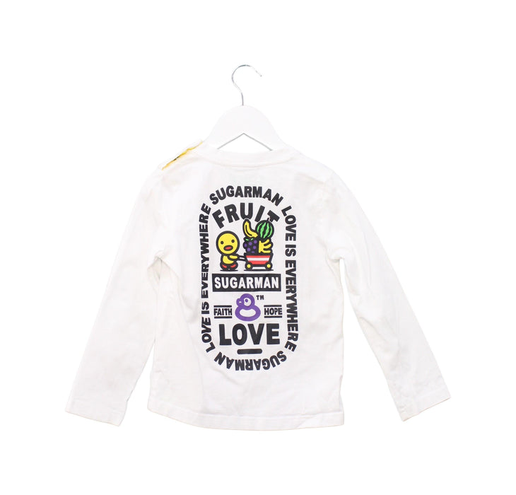 A White Long Sleeve Tops from Sugarman in size 3T for boy. (Back View)