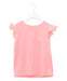 A Pink Short Sleeve Tops from Jacadi in size 6T for girl. (Front View)
