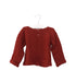 A Red Cardigans from Les Enfantines in size 18-24M for girl. (Front View)