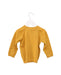 A Yellow Cardigans from Les Enfantines in size 6-12M for neutral. (Back View)